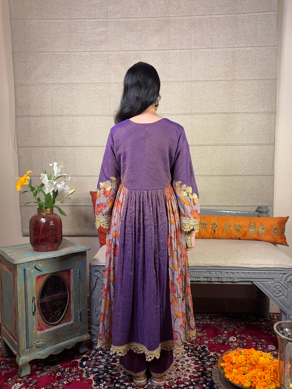 Floral Gher Kurta