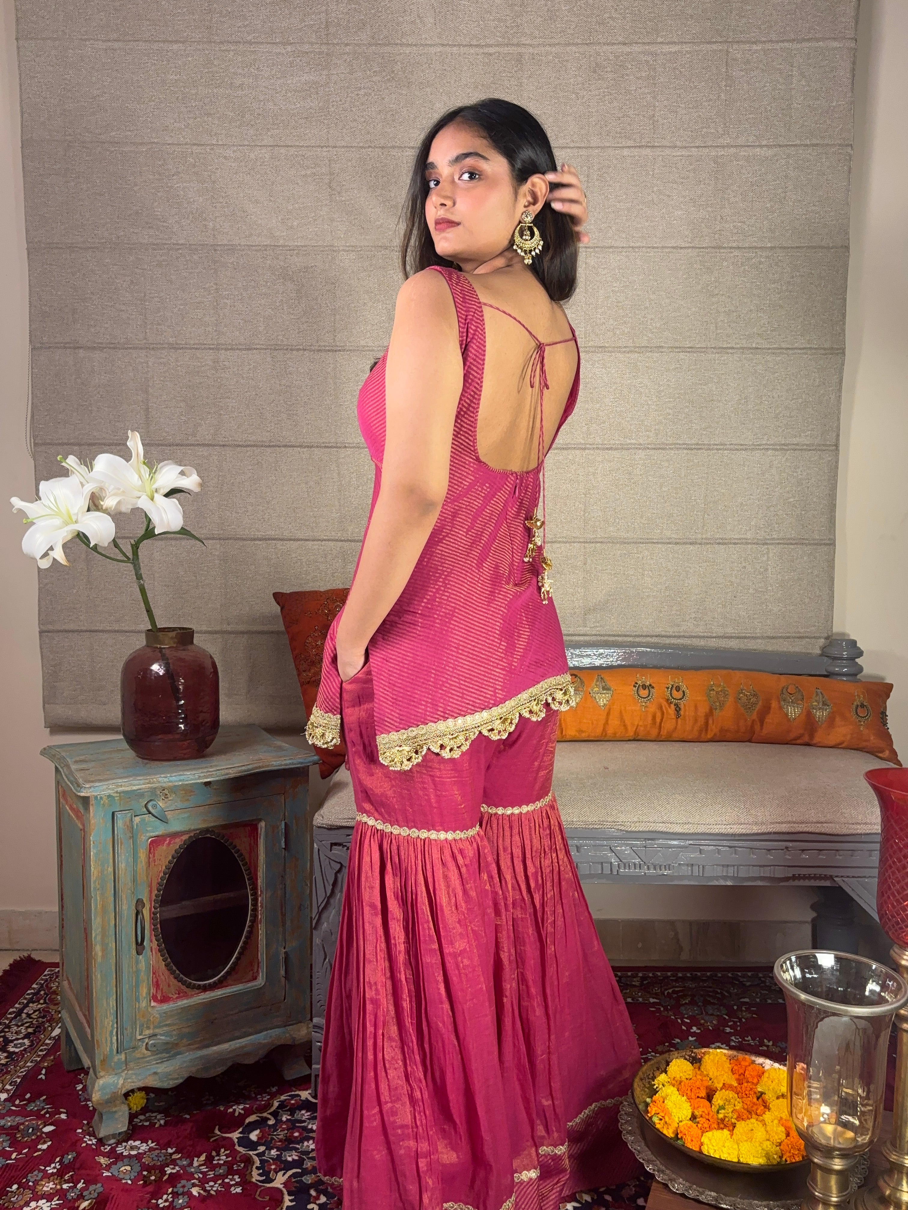 Pink Garara set