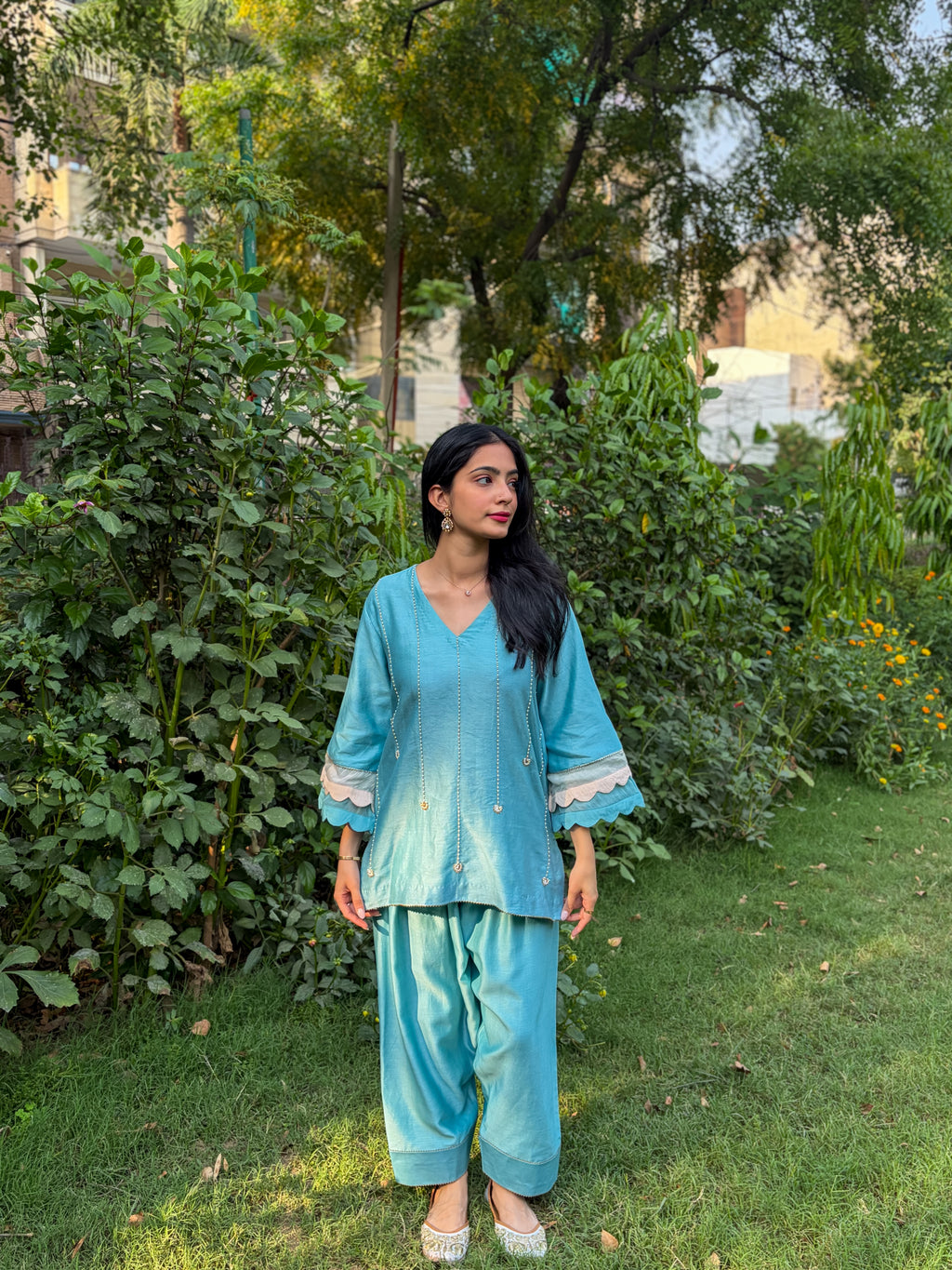 Marine Blue Kurta Set