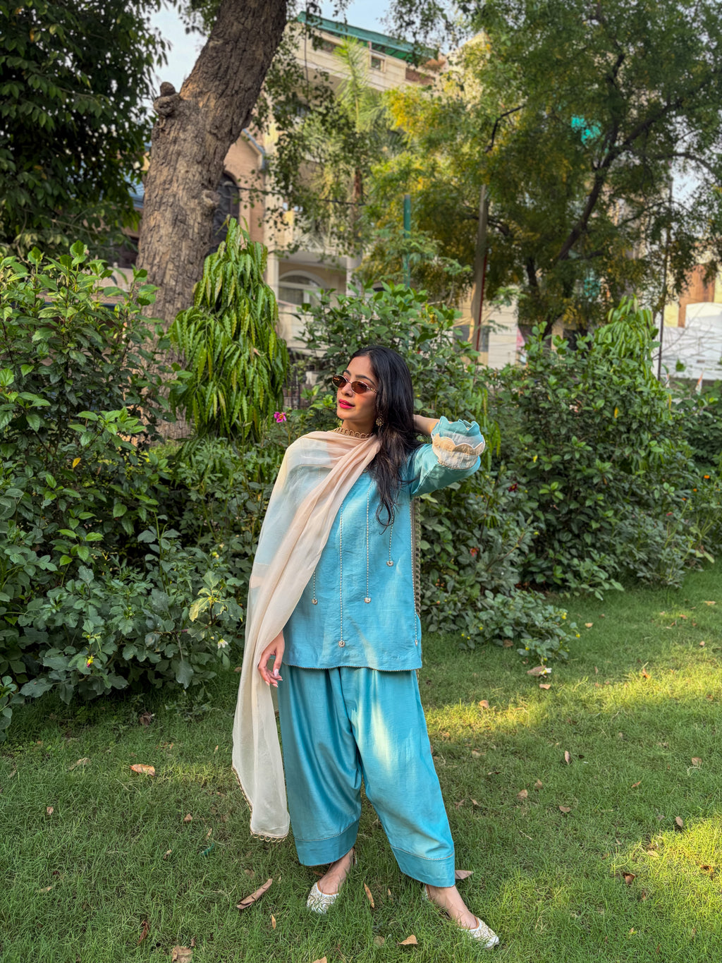 Marine Blue Kurta Set