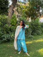 Marine Blue Kurta Set