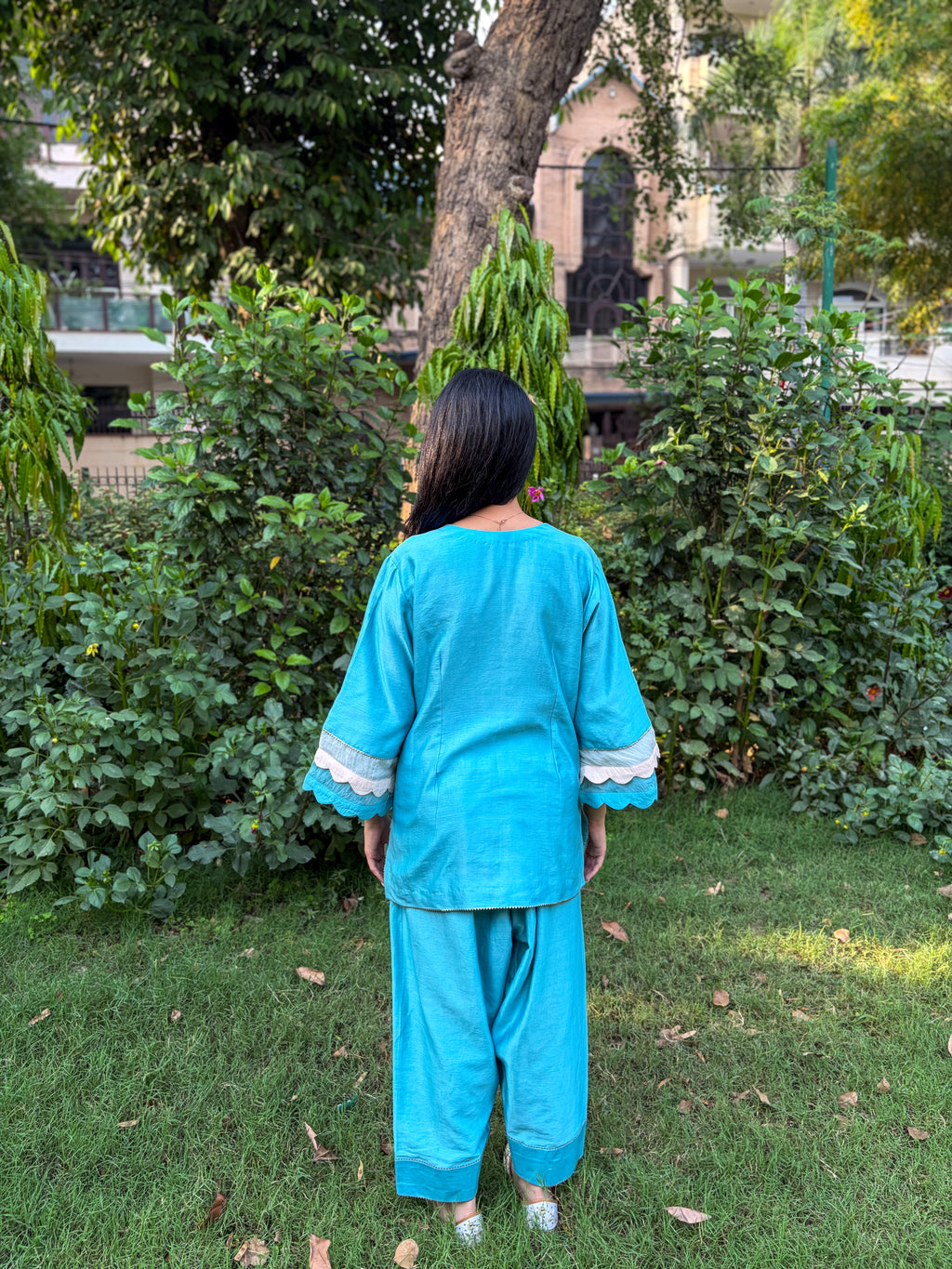 Marine Blue Kurta Set