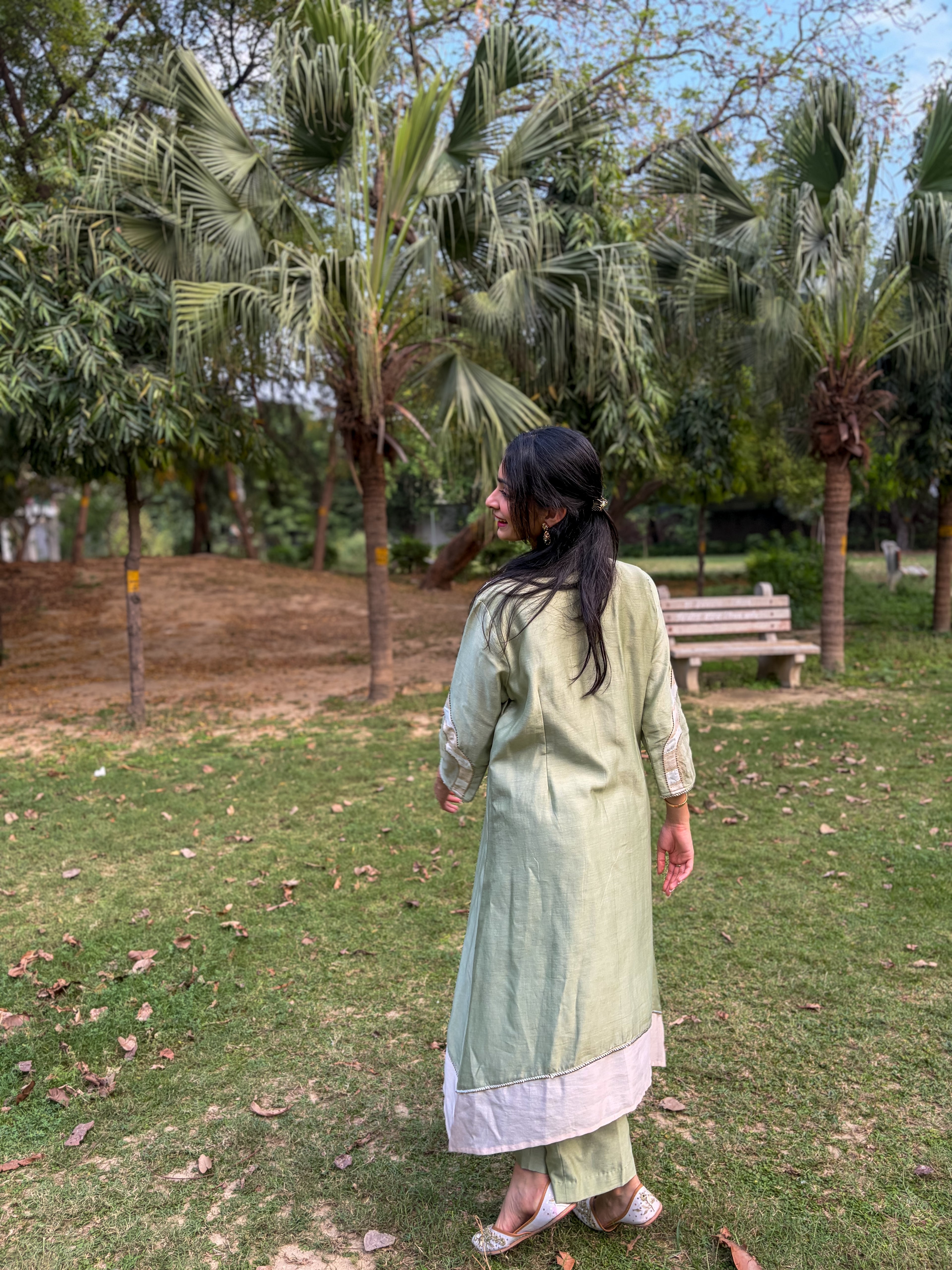 Soft Sage Kurta Set
