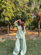 Soft Sage Sharara Set