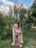 Old Rose Sharara Set