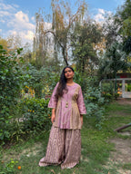 Old Rose Sharara Set