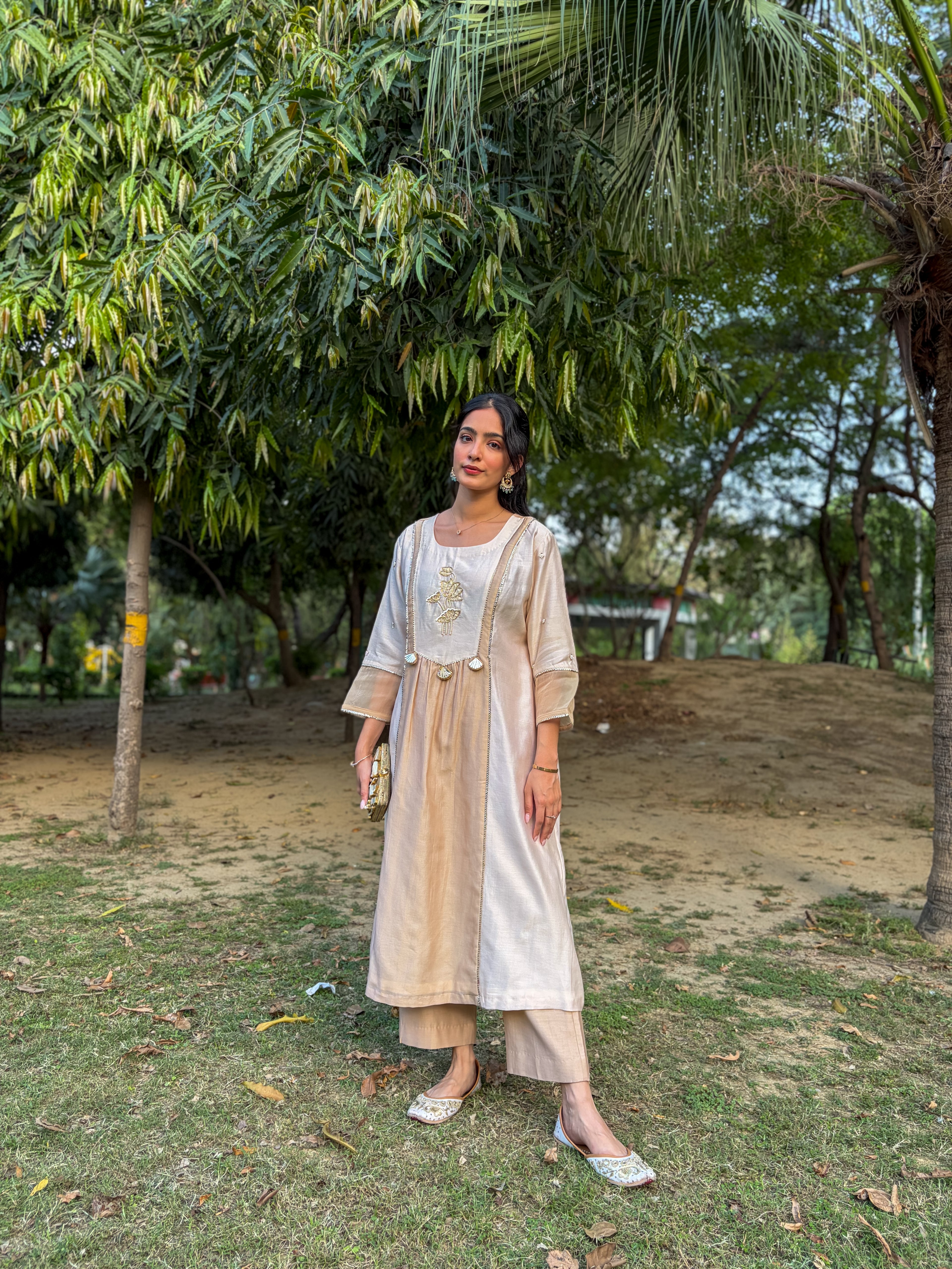 Beige Kurta Set