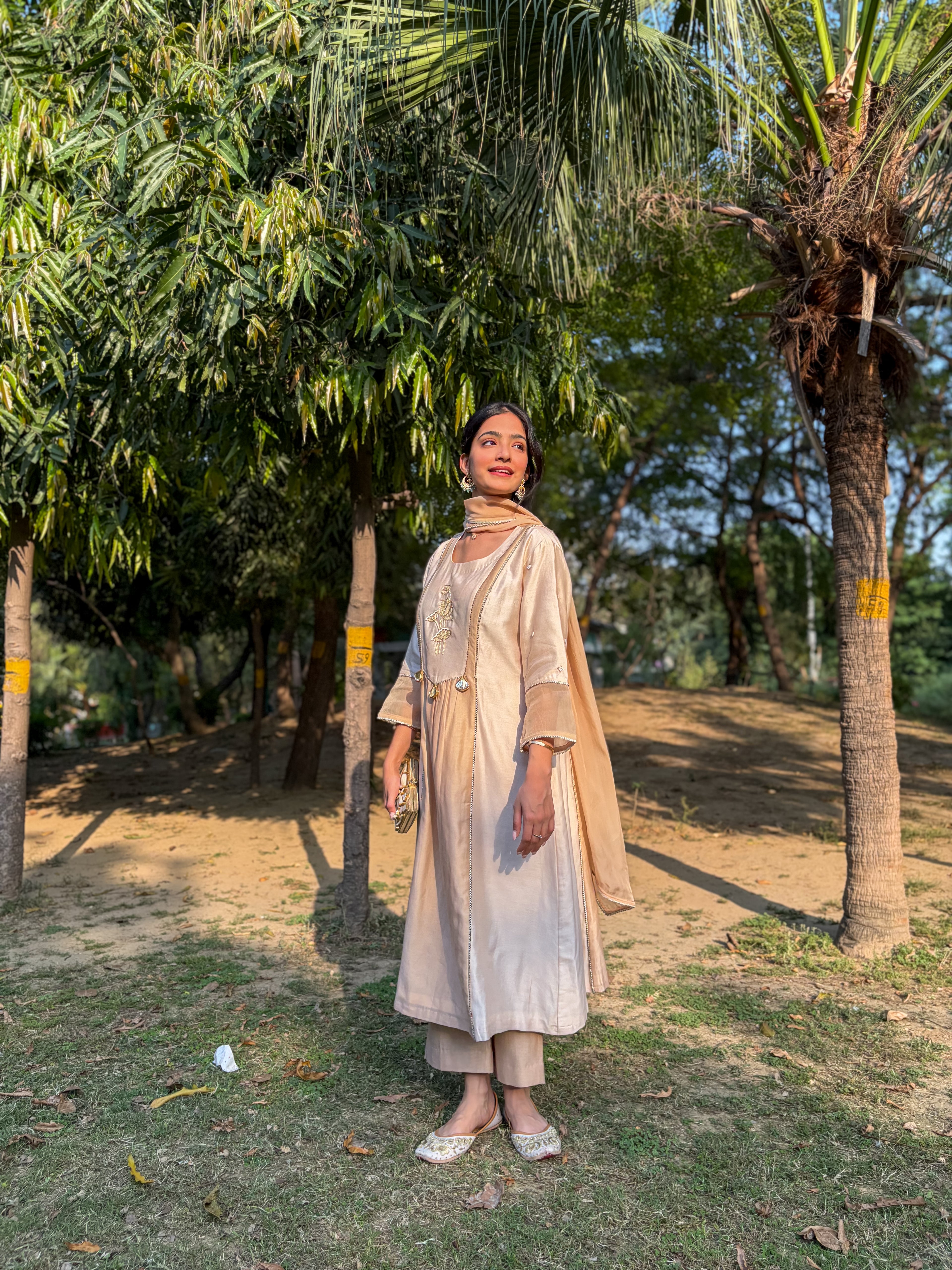 Beige Kurta Set