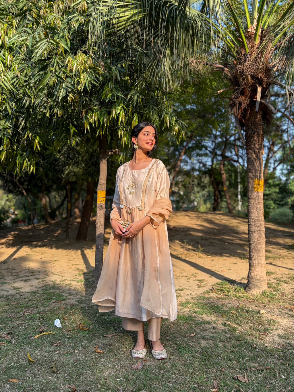 Beige Kurta Set