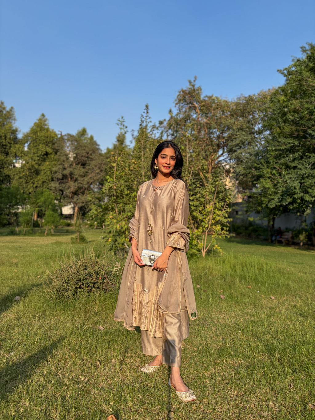 Grey Kurta Set