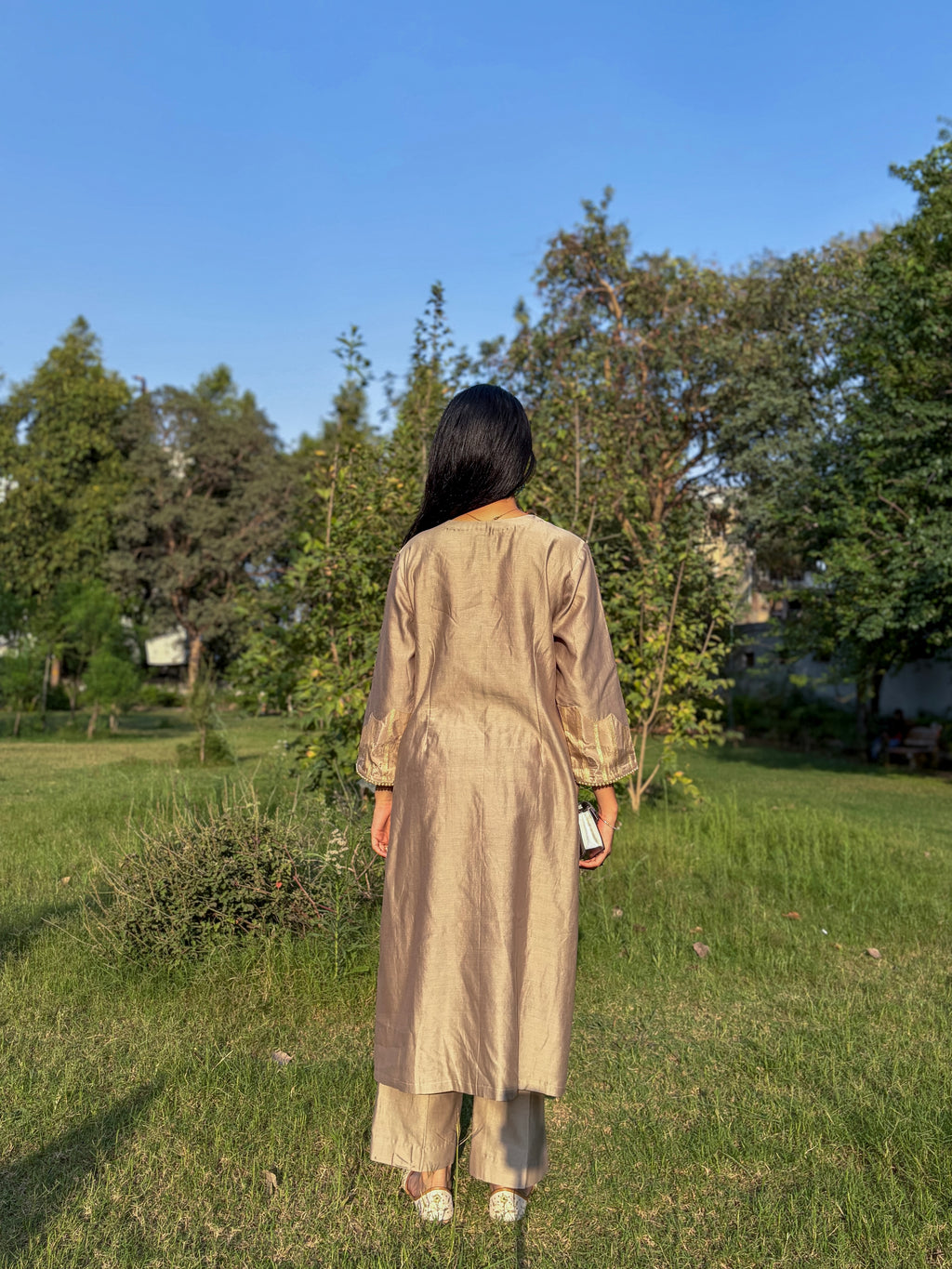 Grey Kurta Set
