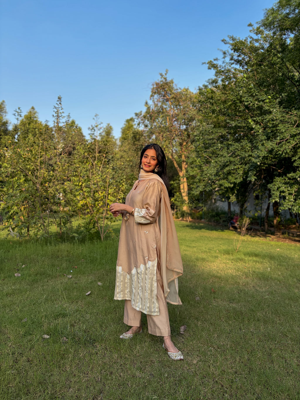 Beige Kurta Set