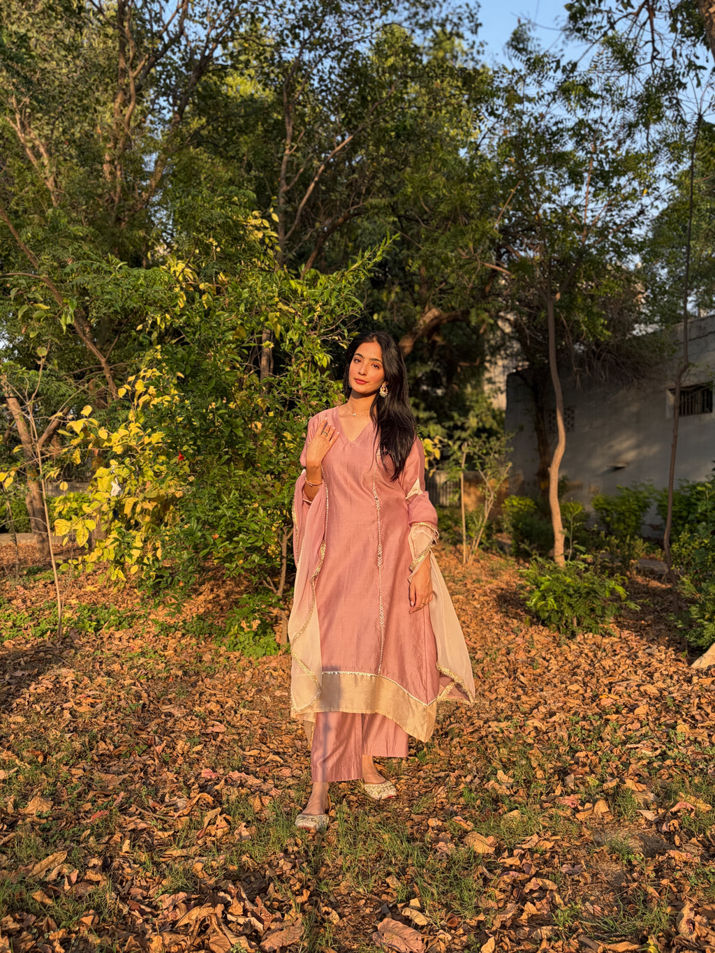 Old Rose Kurta Set