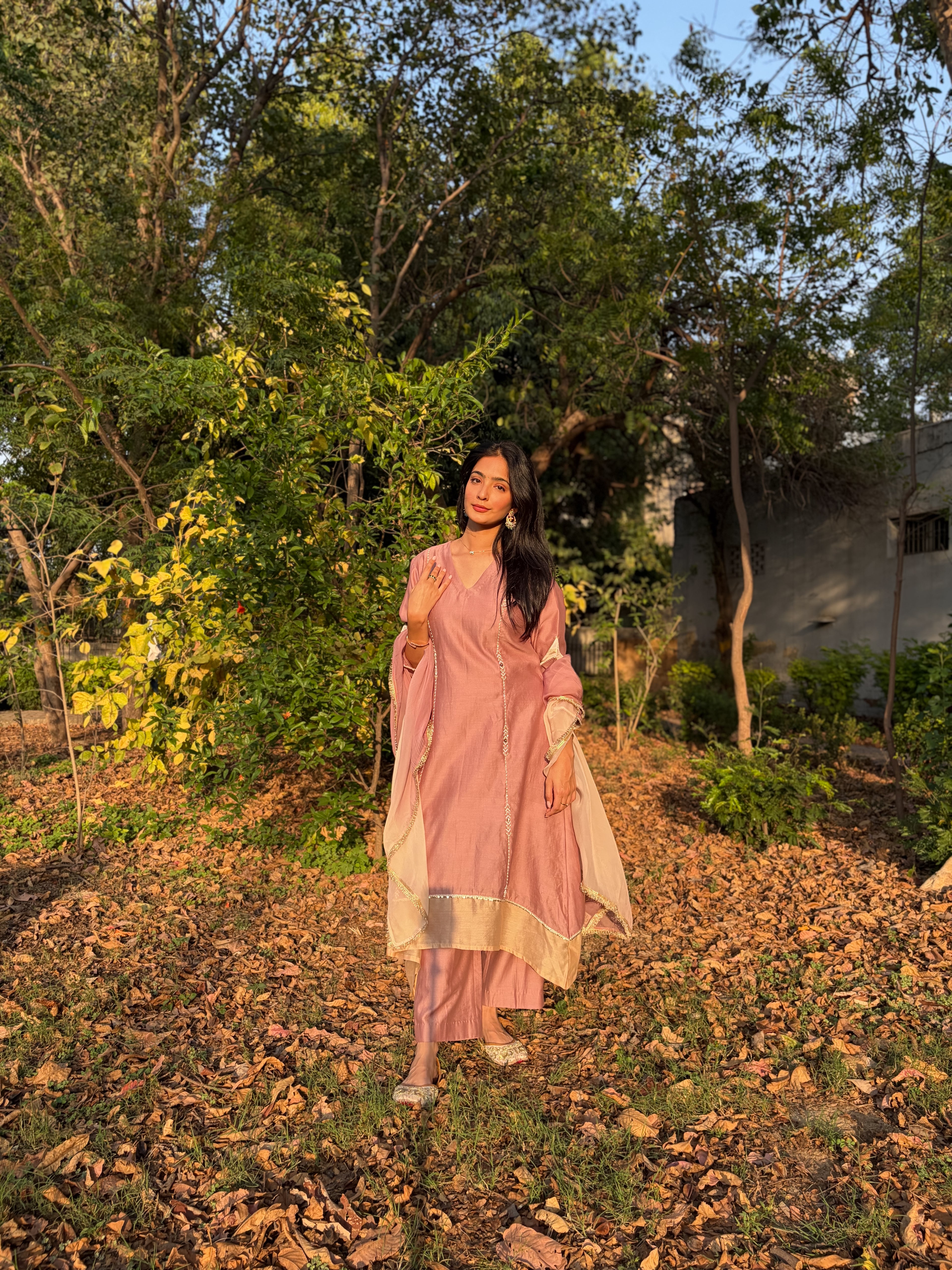 Old Rose Kurta Set
