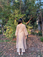 Metallic Grey Kurta Set