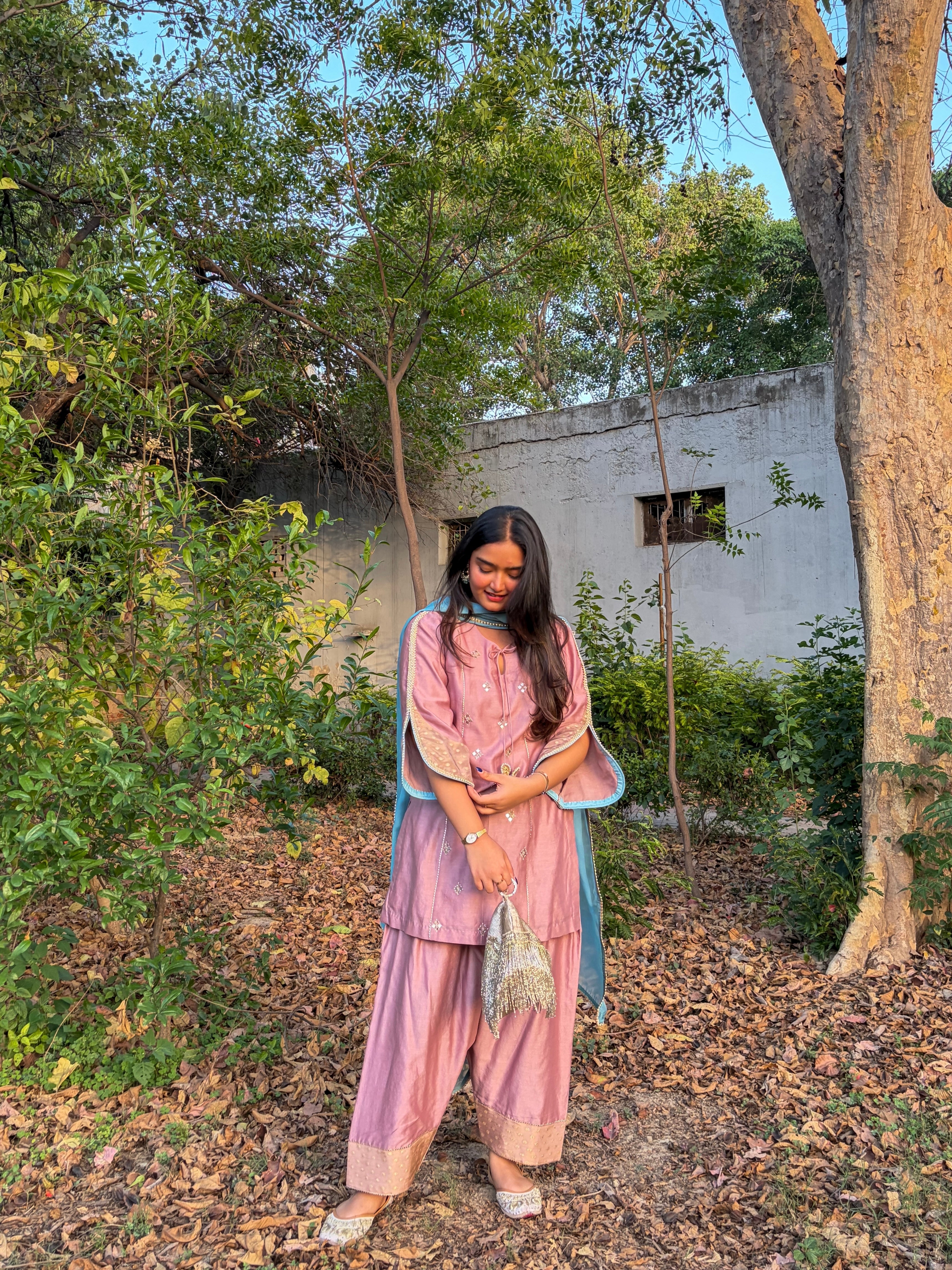 Old Rose Kurta Set