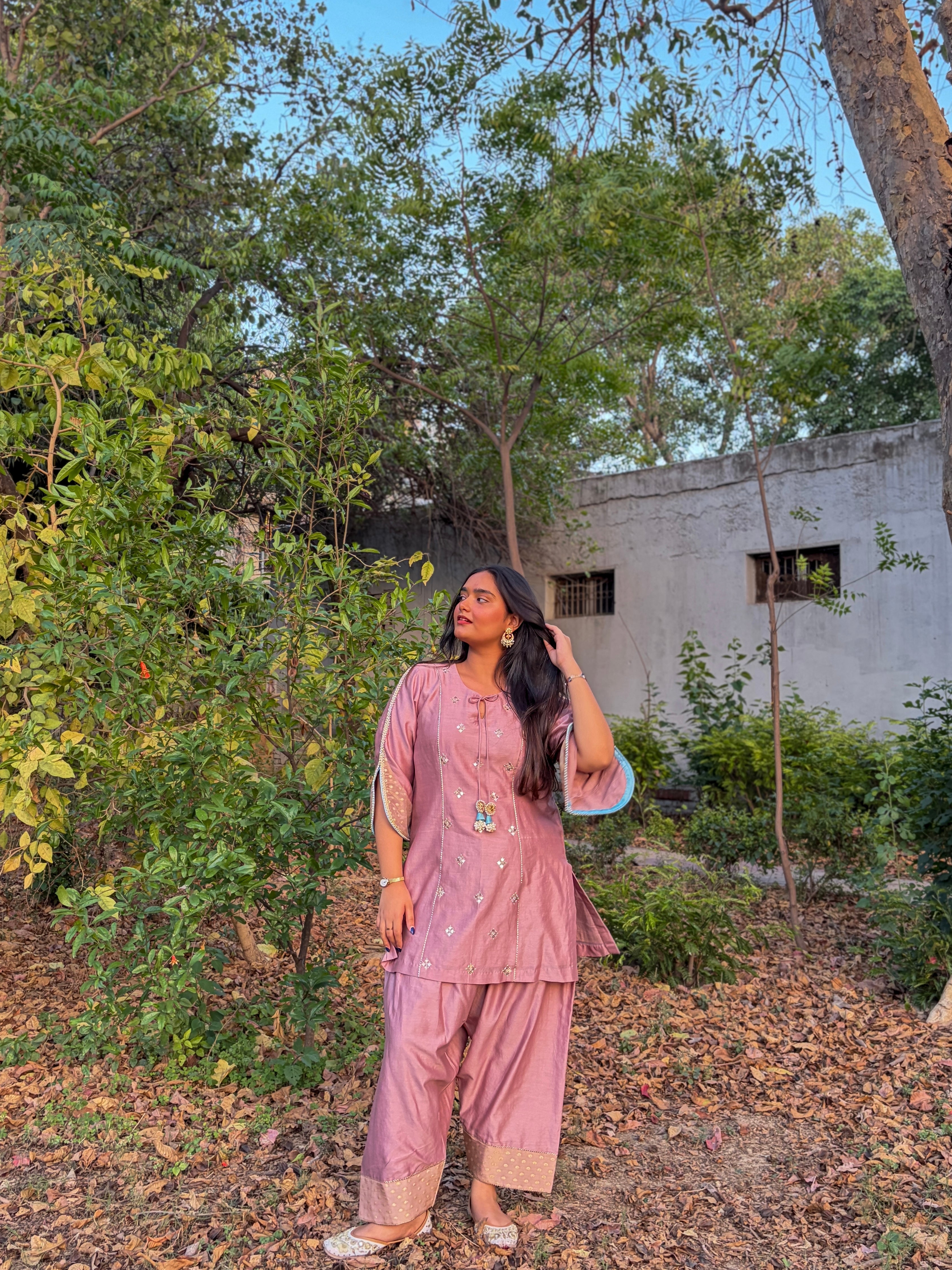 Old Rose Kurta Set