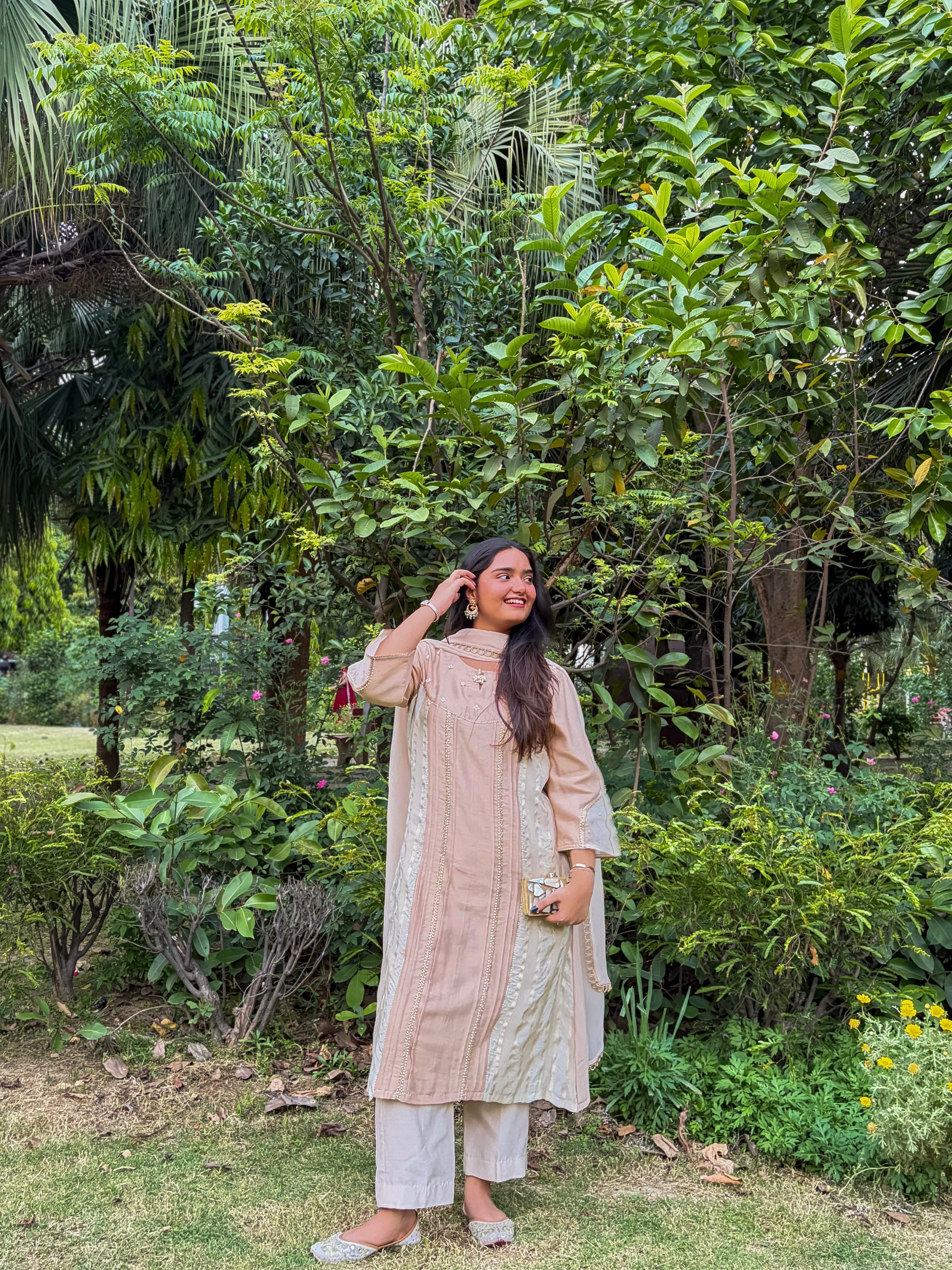 Beige Kurta Set