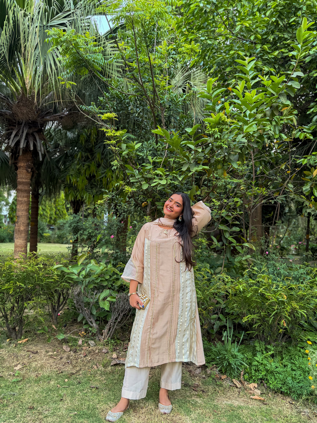 Beige Kurta Set