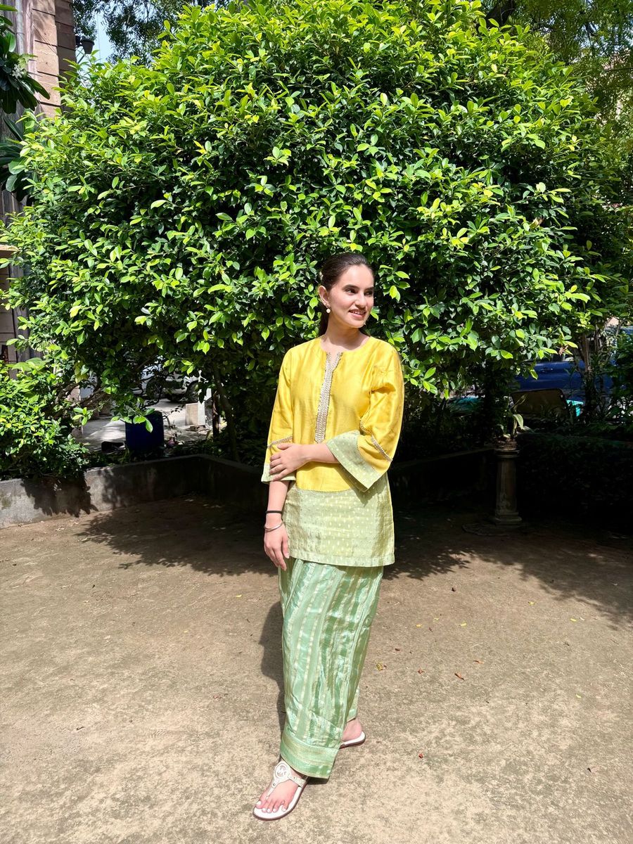 Kavleen Kaur wearing Miithhii Elaychii